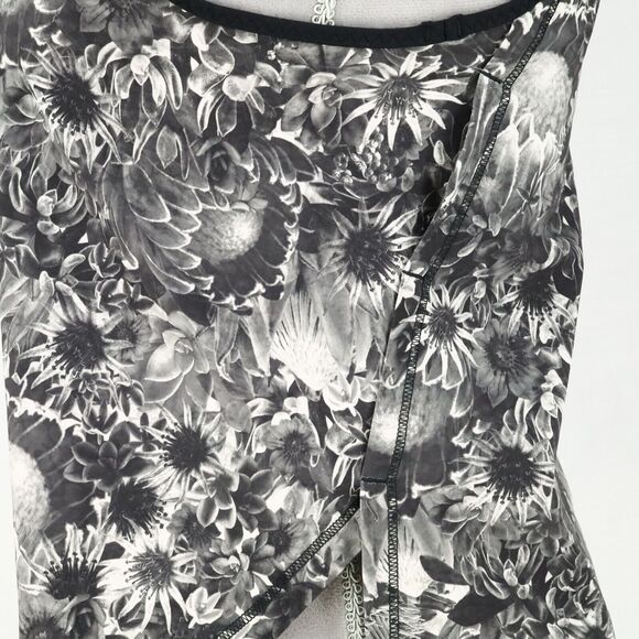 Lululemon Tank Top Womens XS Gray Black Print Sculpt II Mesh Exercise Yoga - Picture 11 of 12